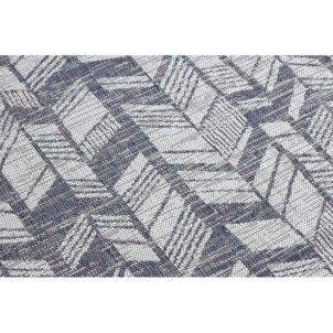Sizalio kilimas su mėlynais raštais SION Chevron | 140x190 cm