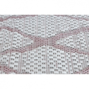 Sizalio kilimas su rožinės spalvos raštu SION | 160x220 cm