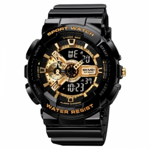 SKMEI 1688 BK GD Black Gold Mens watches