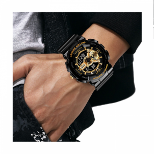 SKMEI 1688 BK GD Black Gold