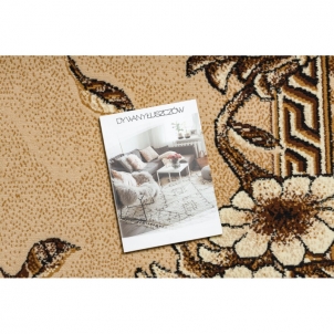 Smėlio spalvos kilimas su gėlių ornamentais TRIO | 300x400 cm 
