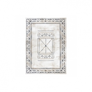 Smėlio spalvos kilimas su graikiškais raštais ANTIKA | 160x220 cm 