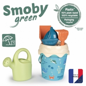 Smoby kibirėlis su smėlio priedais ir bioplastiko laistytuvu