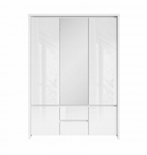 Cupboard Kaspian SZF5D2S white/white sparkling Bedroom cabinets