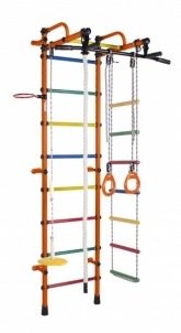 Sporto kompleksas (gimnastikos sienelė) RAINBOW PRO oranžinė-vaivorykštė, 226x52,5cm 