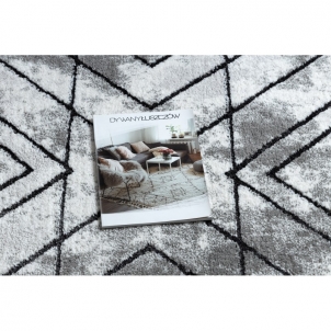 Struktūrinis kilimas su pilkais akcentais COZY Tico | 180x270 cm 
