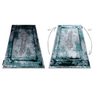 Struktūrinis kilimas su turkio spalvos akcentais DE LUXE | 180x270 cm 