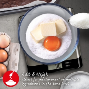 Svarstyklės Salter 1052A SSBKDR Arc Pro Stainless Steel Digital Kitchen Scale