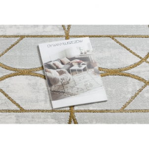 Šviesus kilimas su aukso akcentais EMERALD | 140x190 cm 