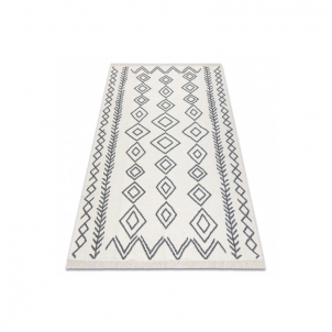 Tamsiai pilkas dvipusis kilimas TWIN Boho | 120x170 cm