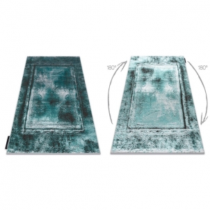 Tamsus struktūrinis kilimas su turkio akcentais DE LUXE | 180x270 cm 