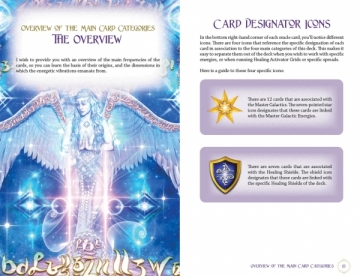 Taro kortos Celestial Frequencies Oracle Cards and Healing Activators Oracle kortos Schiffer Publishing