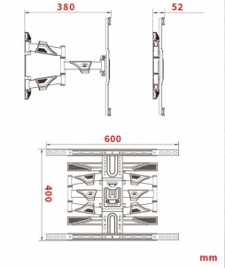 Televizoriaus laikiklis Manta DF5 for 40-70