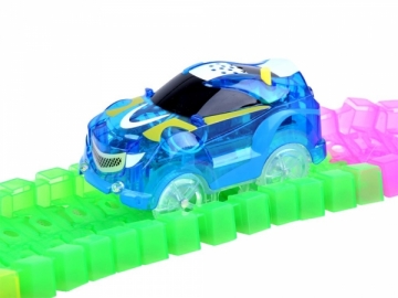 Trąsa Fluo track lights the car on the remote control 656cm sound ZA3309