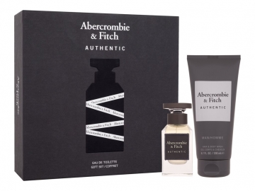 Tualetinis vanduo Abercrombie & Fitch Authentic EDT 50 ml + dušo želė 200 ml Kvepalų ir kosmetikos rinkiniai