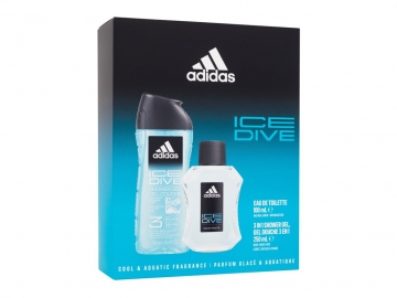 Tualetinis vanduo Adidas Ice Dive EDT 100ml (Rinkinys) Kvepalų ir kosmetikos rinkiniai