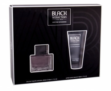 Tualetinis vanduo Antonio Banderas Seduction in Black Eau de Toilette 50ml (Rinkinys) Kvepalai vyrams