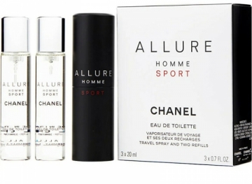 Tualetinis vanduo Chanel Allure Homme Sport EDT (3 x 20 ml) Духи для мужчин