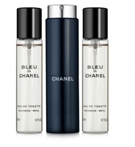 Tualetinis vanduo Chanel Bleu De Chanel Eau de Toilette Spray (3 x 20 ml) Kvepalai vyrams