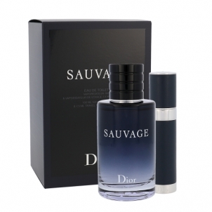 Tualetinis vanduo Christian Dior Sauvage Edt 100 ml + Edt 7,5 ml (Rinkinys) Kvepalai vyrams