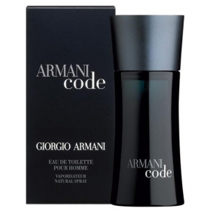 Tualetinis vanduo Giorgio Armani Black Code EDT 50ml (pažeista pakuotė) Kvepalai vyrams