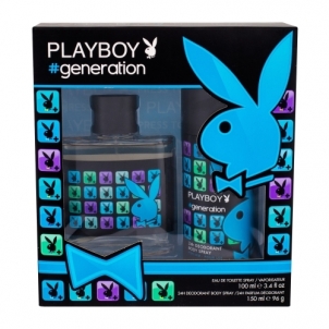 Tualetinis vanduo Playboy Generation For Him EDT 100ml (Rinkinys 2) Kvepalai vyrams