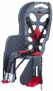 Dviračio kėdutė vaikams HTP Italy Fraach T prie rėmo anthracite-red 