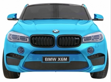 Vaikiškas dvivietis elektromobilis BMW X6M XXL, mėlynas lakuotas