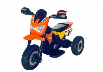 Vaikiškas elektrinis motociklas "GTM2288-A", oranžinis