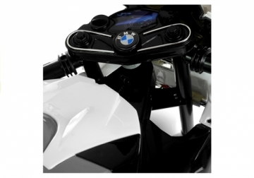 Vaikiškas elektrinis motociklas BMW S1000RR, sidabrinis