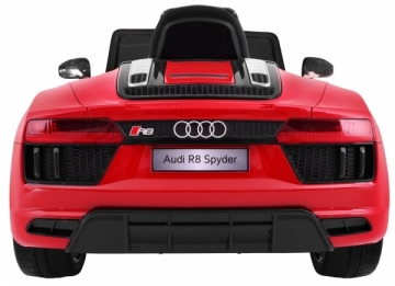 Vaikiškas elektromobilis AUDI R8 Spyder, raudonas lakuotas