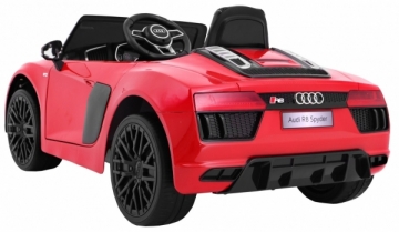 Vaikiškas elektromobilis AUDI R8 Spyder, raudonas lakuotas