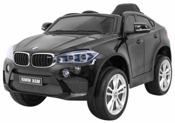 Vaikiškas elektromobilis BMW X6M, juodas lakuotas 