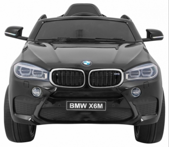 Vaikiškas elektromobilis BMW X6M, juodas lakuotas