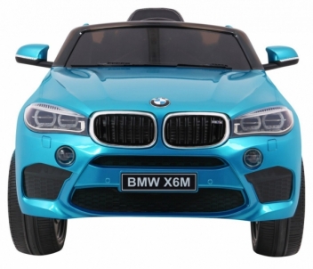 Vaikiškas elektromobilis BMW X6M, mėlynas lakuotas