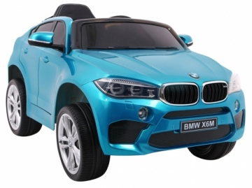 Vaikiškas elektromobilis BMW X6M, mėlynas lakuotas