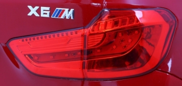 Vaikiškas elektromobilis BMW X6M, raudonas lakuotas