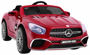 Vaikiškas elektromobilis Mercedes AMG SL65, raudonas - lakuotas