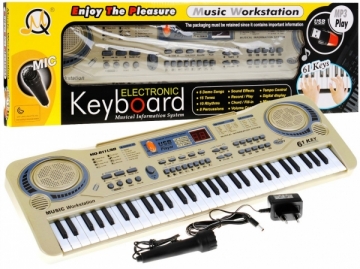 Vaikiškas pianinas MQ-811USB su 61 klavišu Musical toys