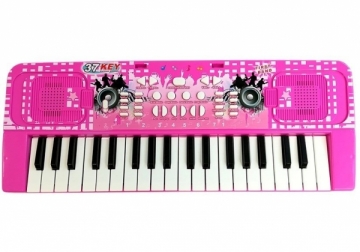 Vaikiškas sintezatorius „Electronic Keyboard“, rožinis