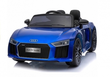 Vaikiškas vienvietis elektromobilis "Audi R8 Spyder", mėlynas