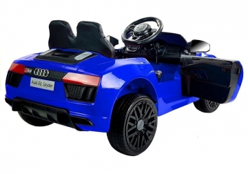 Vaikiškas vienvietis elektromobilis "Audi R8 Spyder", mėlynas