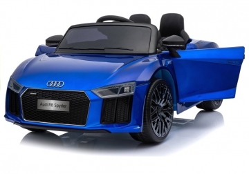 Vaikiškas vienvietis elektromobilis "Audi R8 Spyder", mėlynas