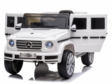 Vaikiškas vienvietis elektromobilis "Mercedes G500", baltas