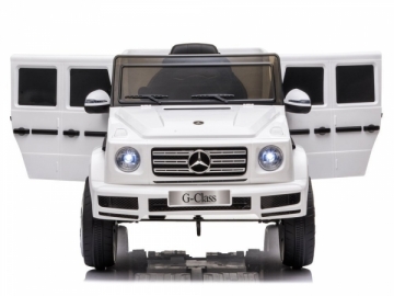 Vaikiškas vienvietis elektromobilis "Mercedes G500", baltas