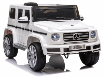 Vaikiškas vienvietis elektromobilis "Mercedes G500", baltas