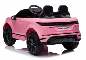 Vaikiškas vienvietis elektromobilis Range Rover Evoque, rožinis