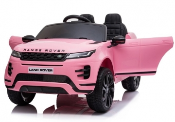 Vaikiškas vienvietis elektromobilis Range Rover Evoque, rožinis