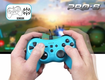 Vairalazdė Subsonic Wired Controller Colorz Neon Blue for Switch