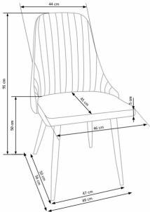 Dining chair K285 dark grey